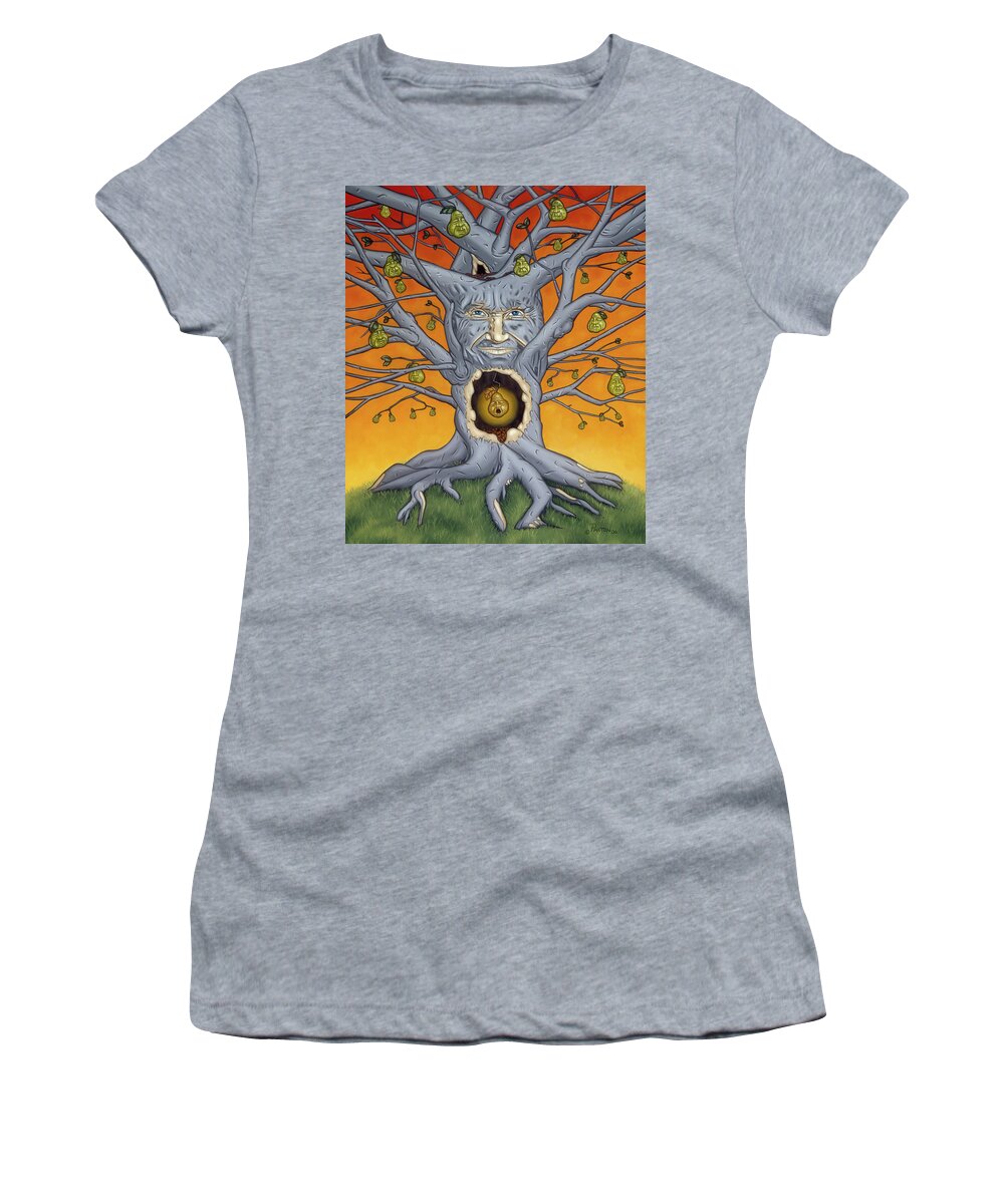  Women's T-Shirt featuring the painting The Golden Pear by Paxton Mobley