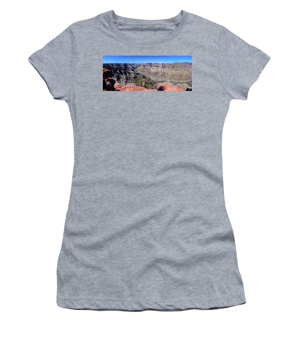 Grand Canyon Women's T-Shirt featuring the photograph The Grand Canyon Panorama by Andy Myatt