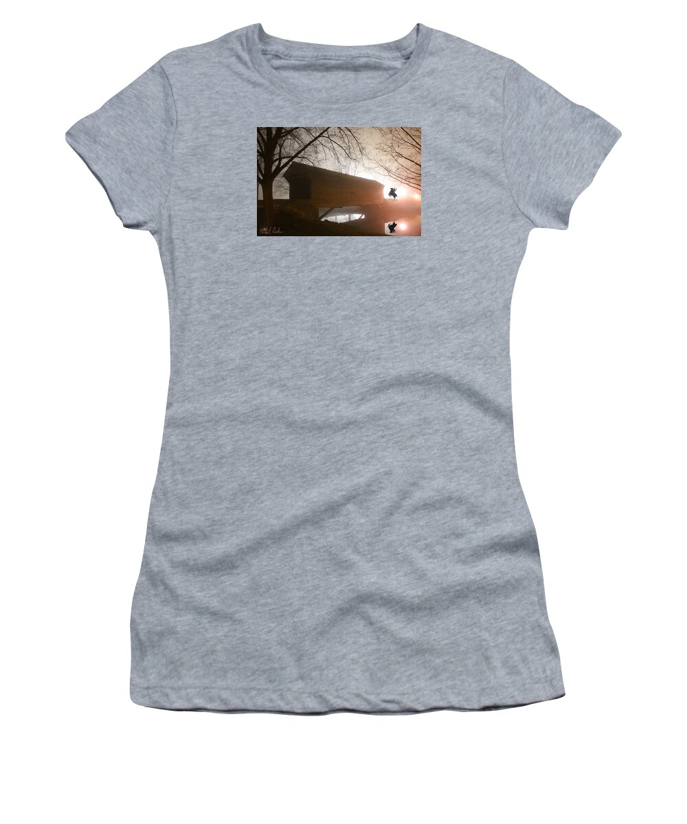 Sleepy Hollow Women's T-Shirt featuring the digital art The Headless Horseman by Michael Rucker