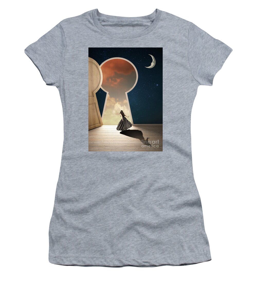 Conceptual Art Women's T-Shirt featuring the photograph Curiouser and Curiouser #2 by Juli Scalzi
