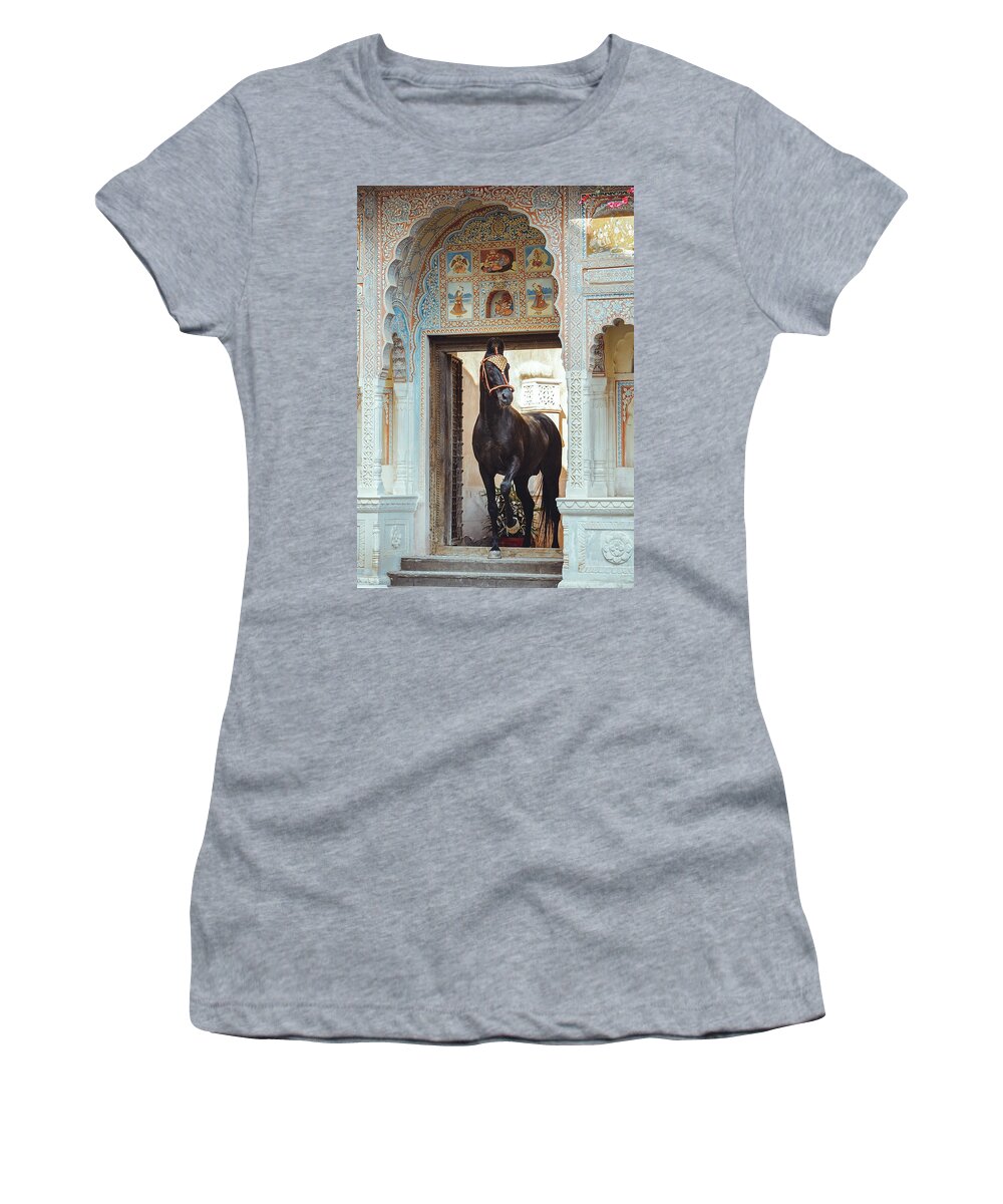 Russian Artists New Wave Women's T-Shirt featuring the photograph The King by Ekaterina Druz