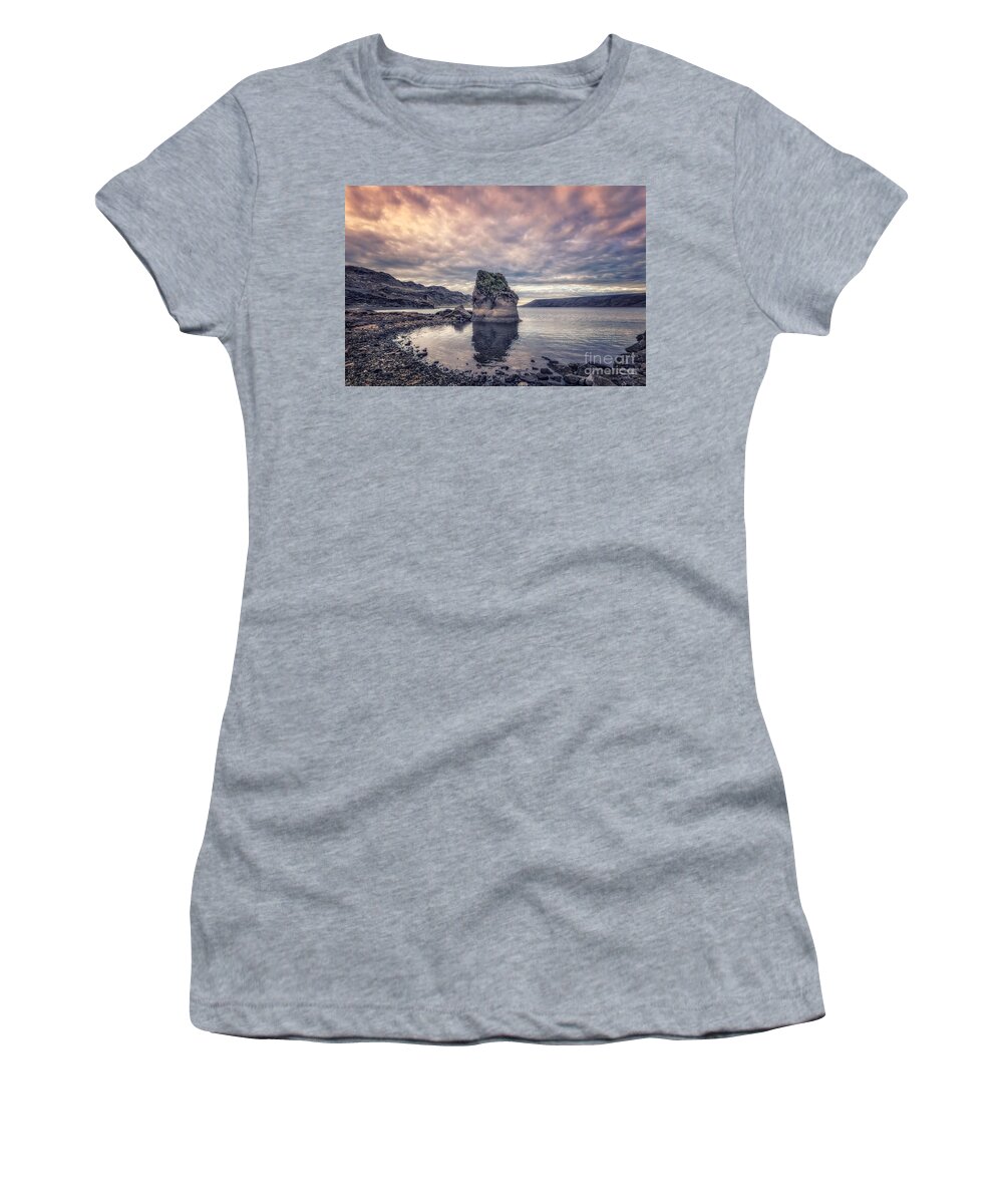 Kremsdorf Women's T-Shirt featuring the photograph The Land Of Midnight Sun by Evelina Kremsdorf