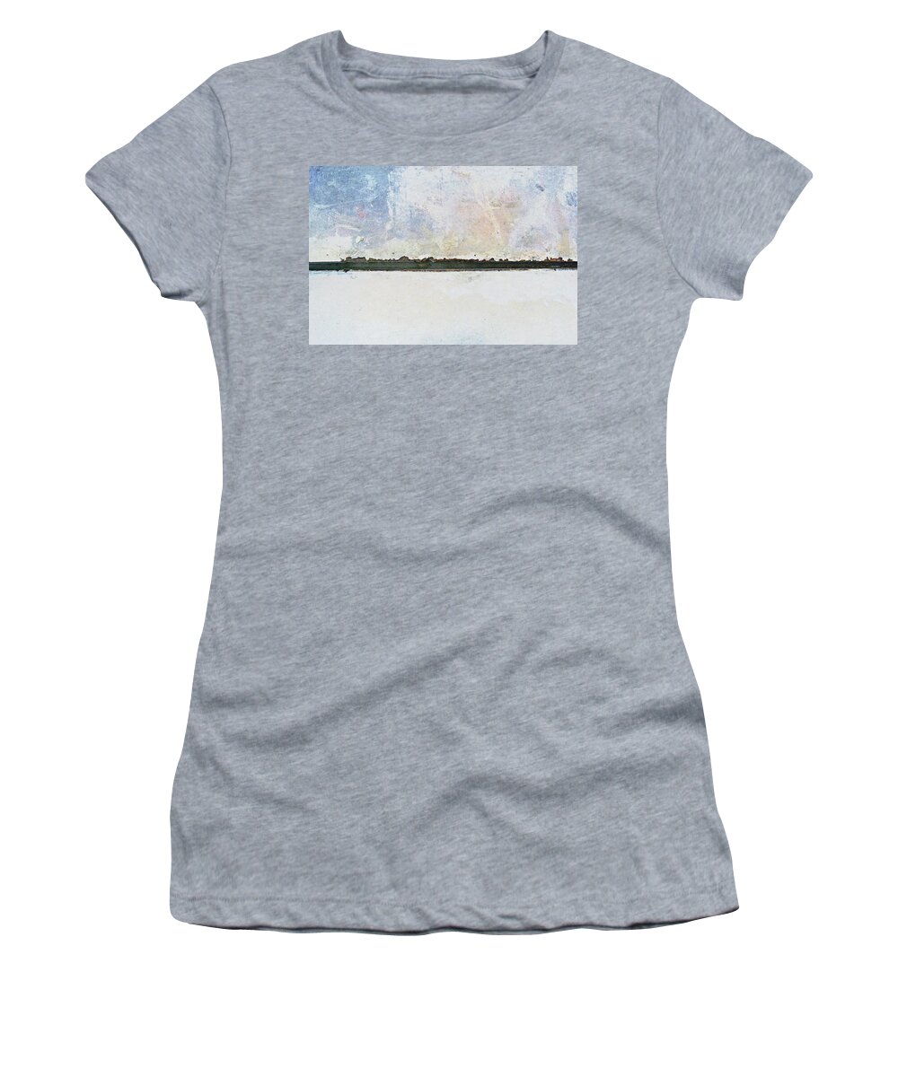The Women's T-Shirt featuring the photograph The Line by Tinto Designs