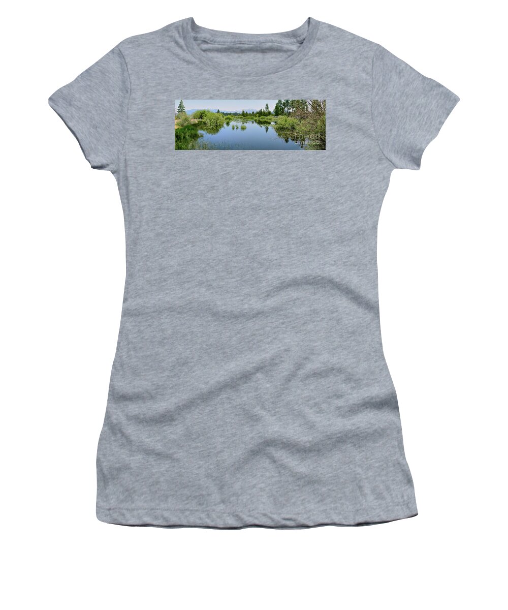 Marsh Women's T-Shirt featuring the photograph The Marsh by Joe Lach