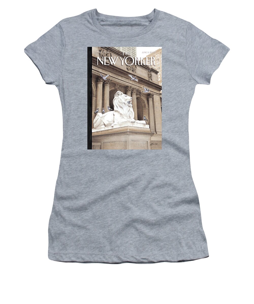 New Women's T-Shirt featuring the painting Its a Jungle Out There by Harry Bliss