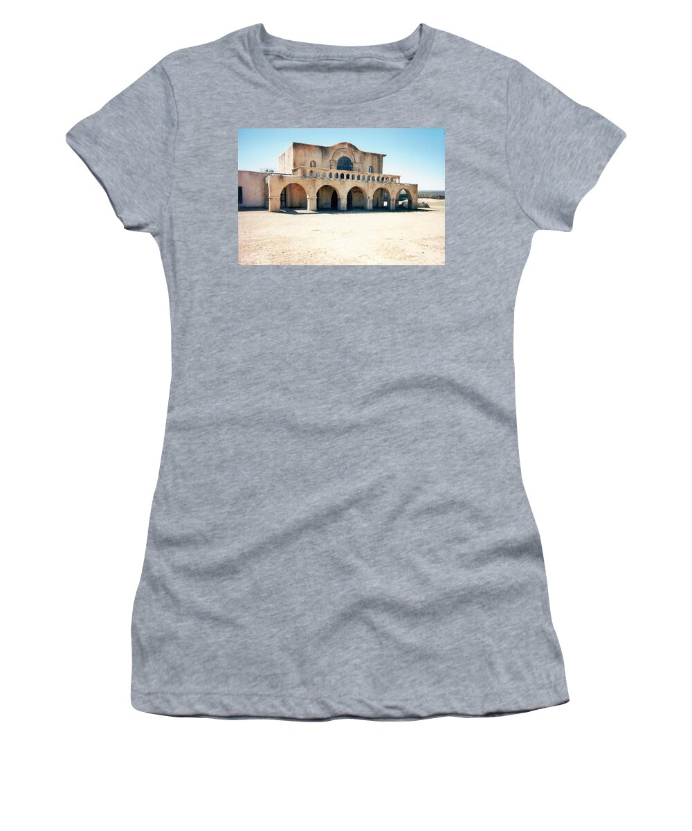 Cantina Women's T-Shirt featuring the photograph The Old Cantina by J L Hodges