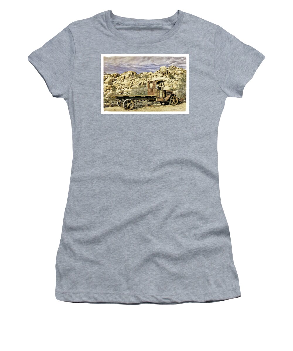 Mack Truck Women's T-Shirt featuring the photograph The Old Mack by Sandra Selle Rodriguez