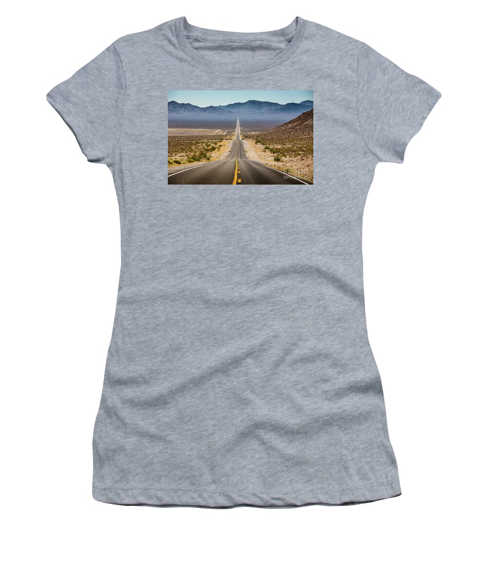 America Women's T-Shirt featuring the photograph The Open Road by JR Photography