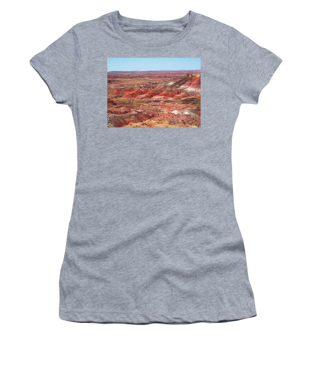 Arizona Women's T-Shirt featuring the photograph The Painted Desert by Mary Capriole