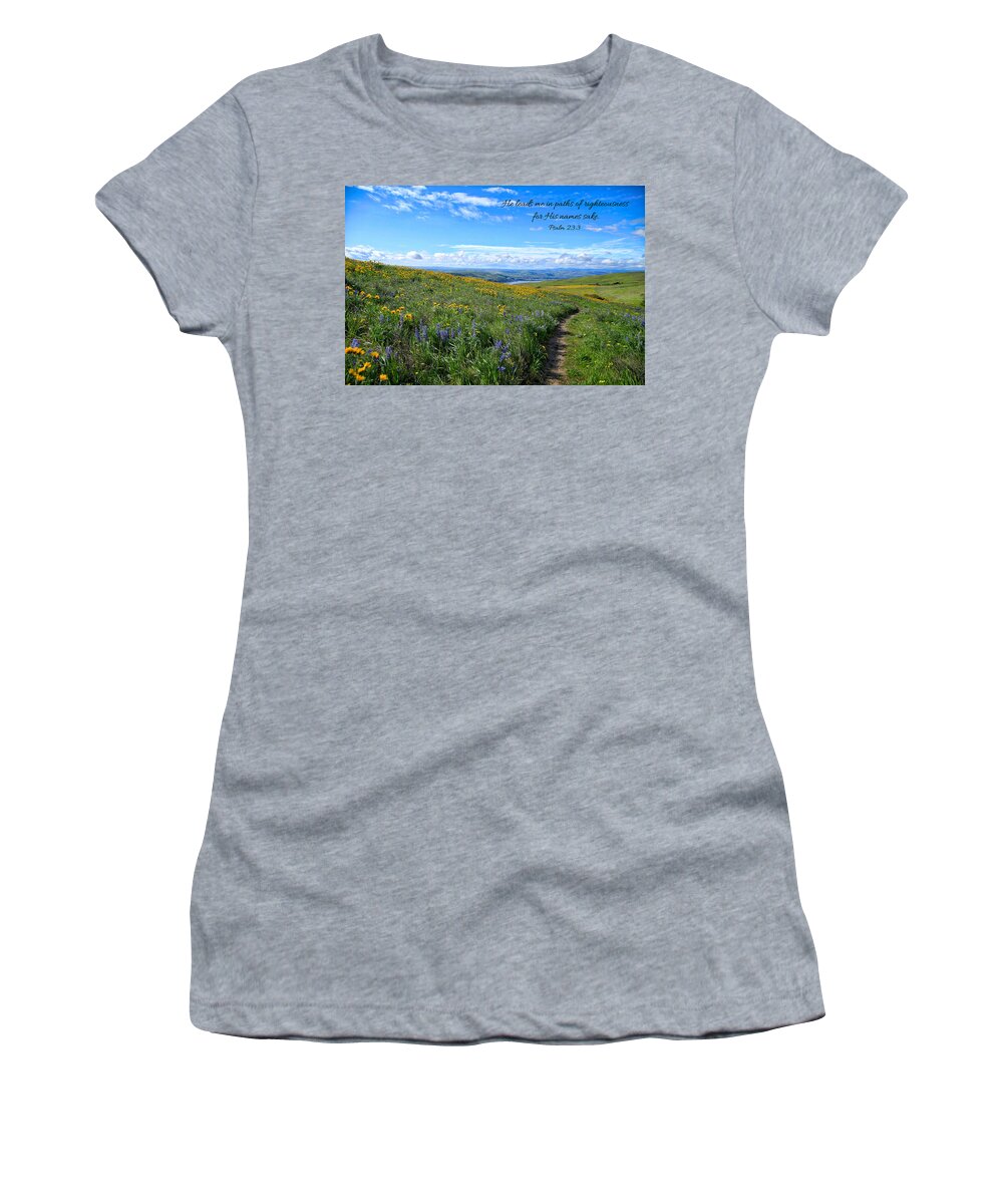 The Path Women's T-Shirt featuring the photograph The path by Lynn Hopwood