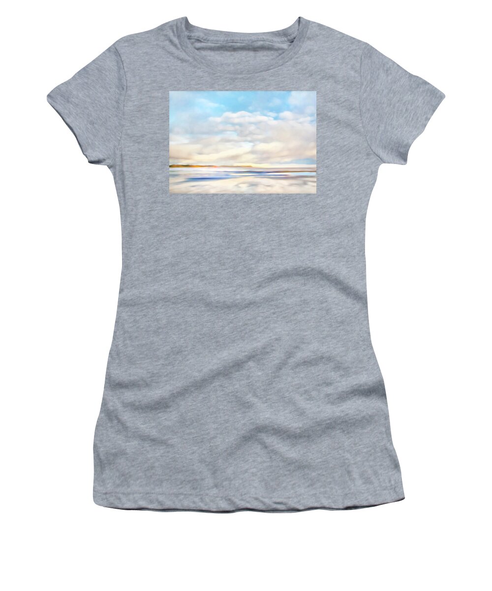Sea Women's T-Shirt featuring the photograph The Seaside by Theresa Tahara