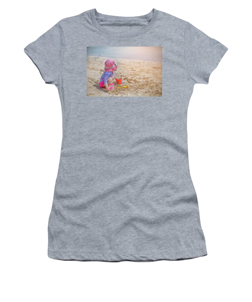 Baby Women's T-Shirt featuring the photograph The Sun Will Come Out by Elvira Pinkhas