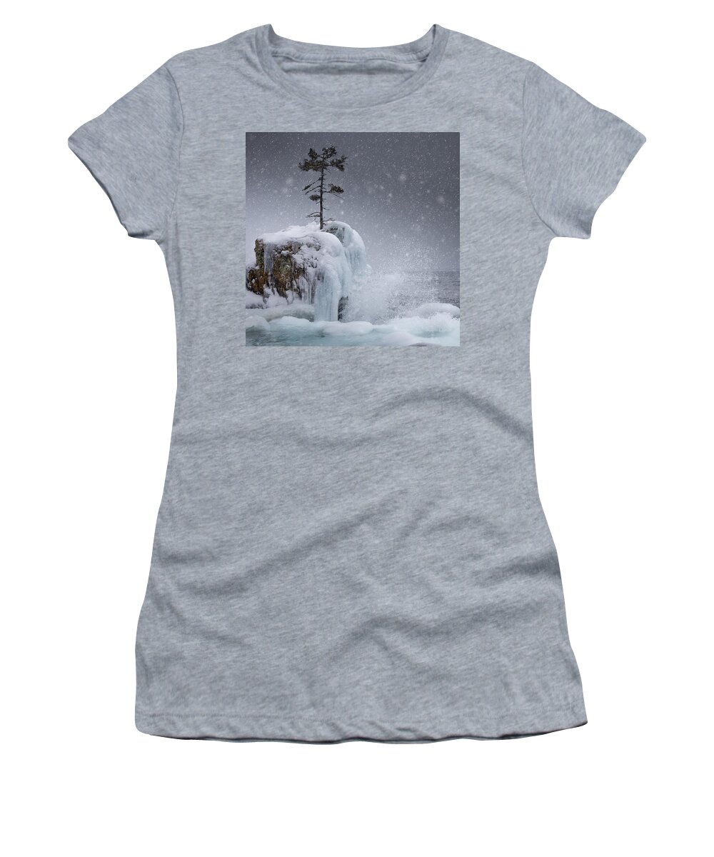Bay Women's T-Shirt featuring the photograph The Tee Harbour Rock by Jakub Sisak
