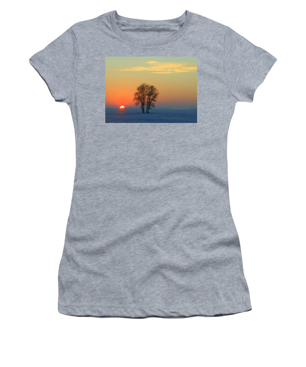 Landscape Women's T-Shirt featuring the photograph The Twins by Julie Lueders 