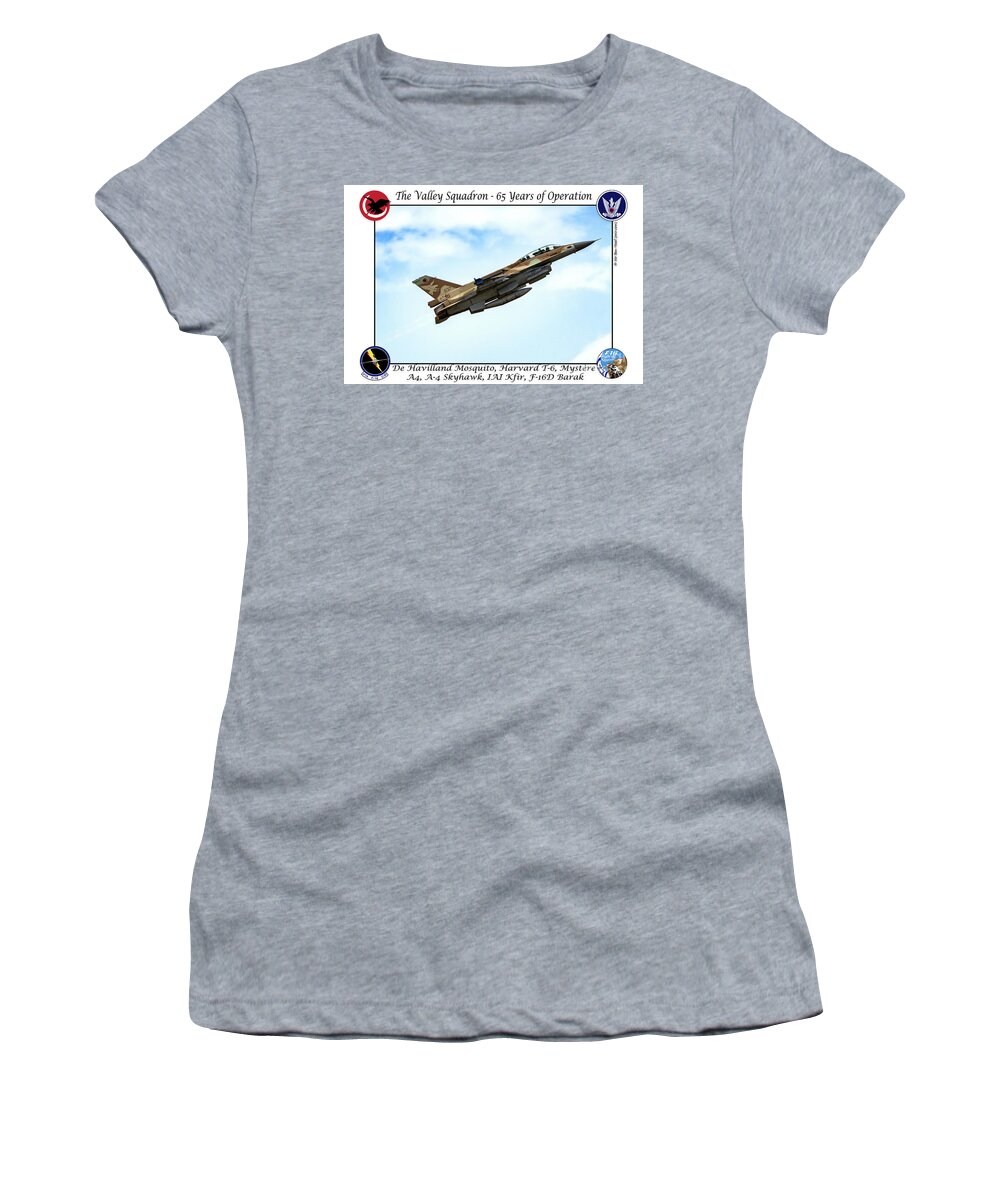 The Valley Squadron - 65 Years Of Operation Women's T-Shirt featuring the photograph The Valley Squadron - 65 Years of Operation by Nir Ben-Yosef