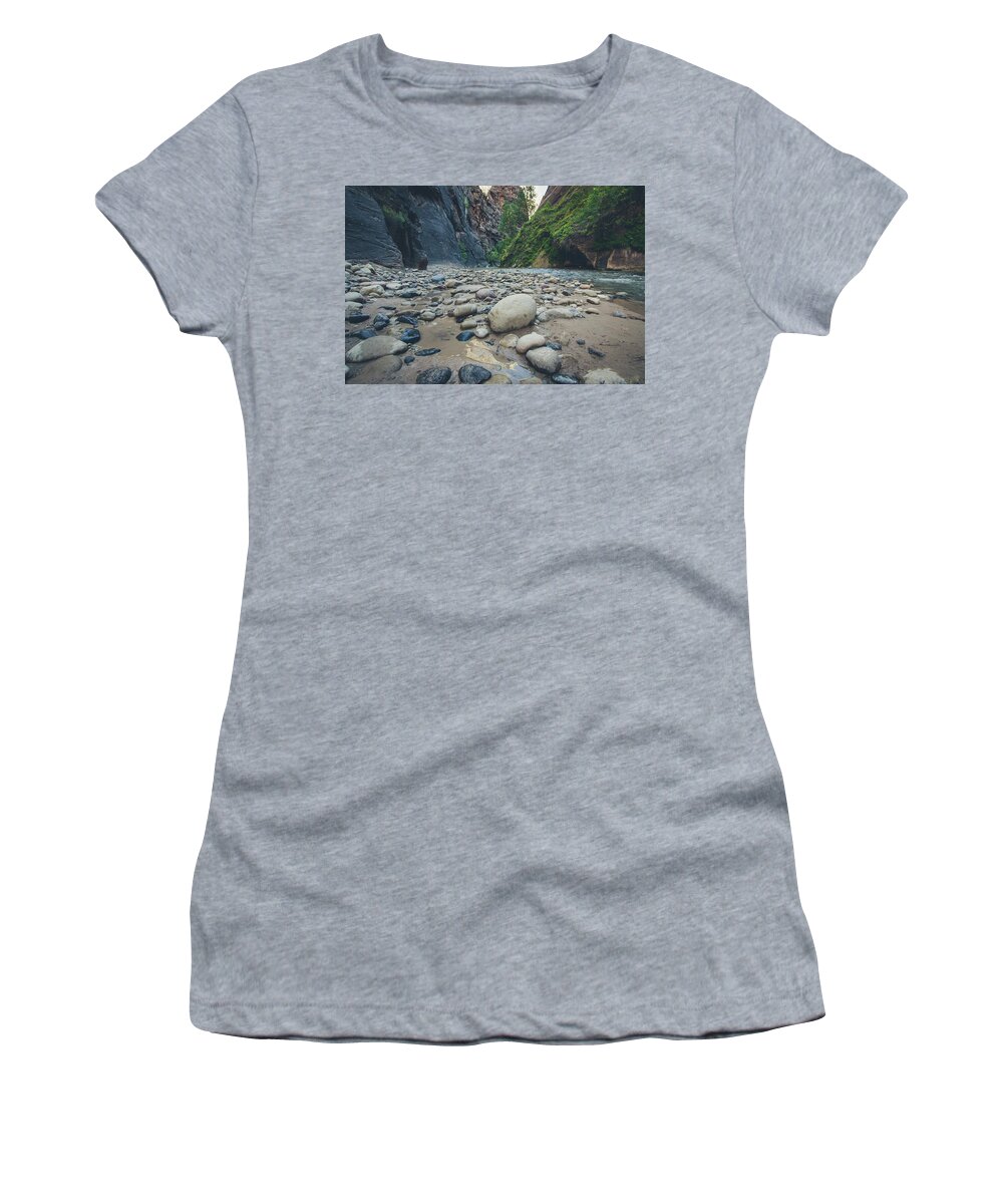 Landscape Women's T-Shirt featuring the photograph The Virgin River by Margaret Pitcher