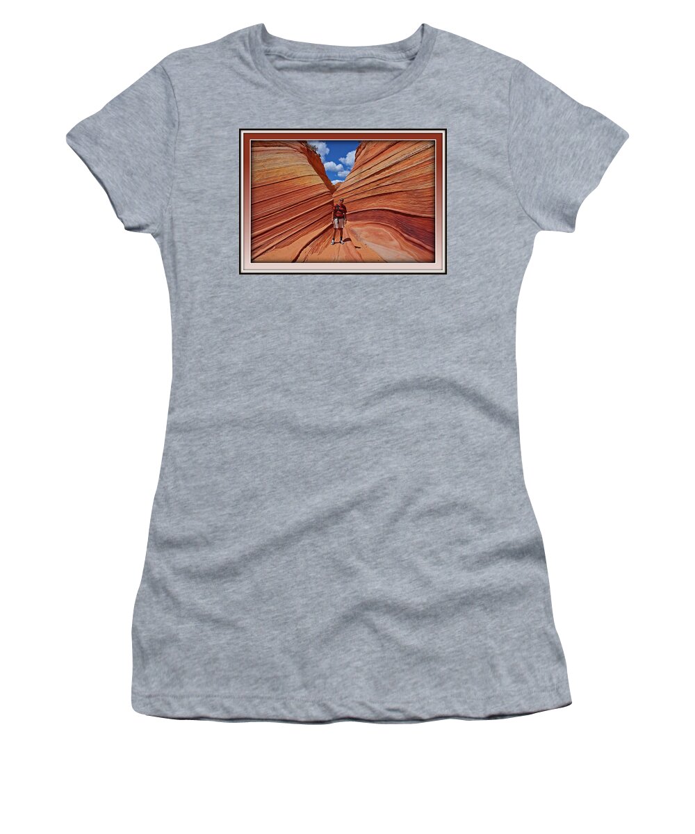 Coyote Women's T-Shirt featuring the photograph The Wave II by Farol Tomson