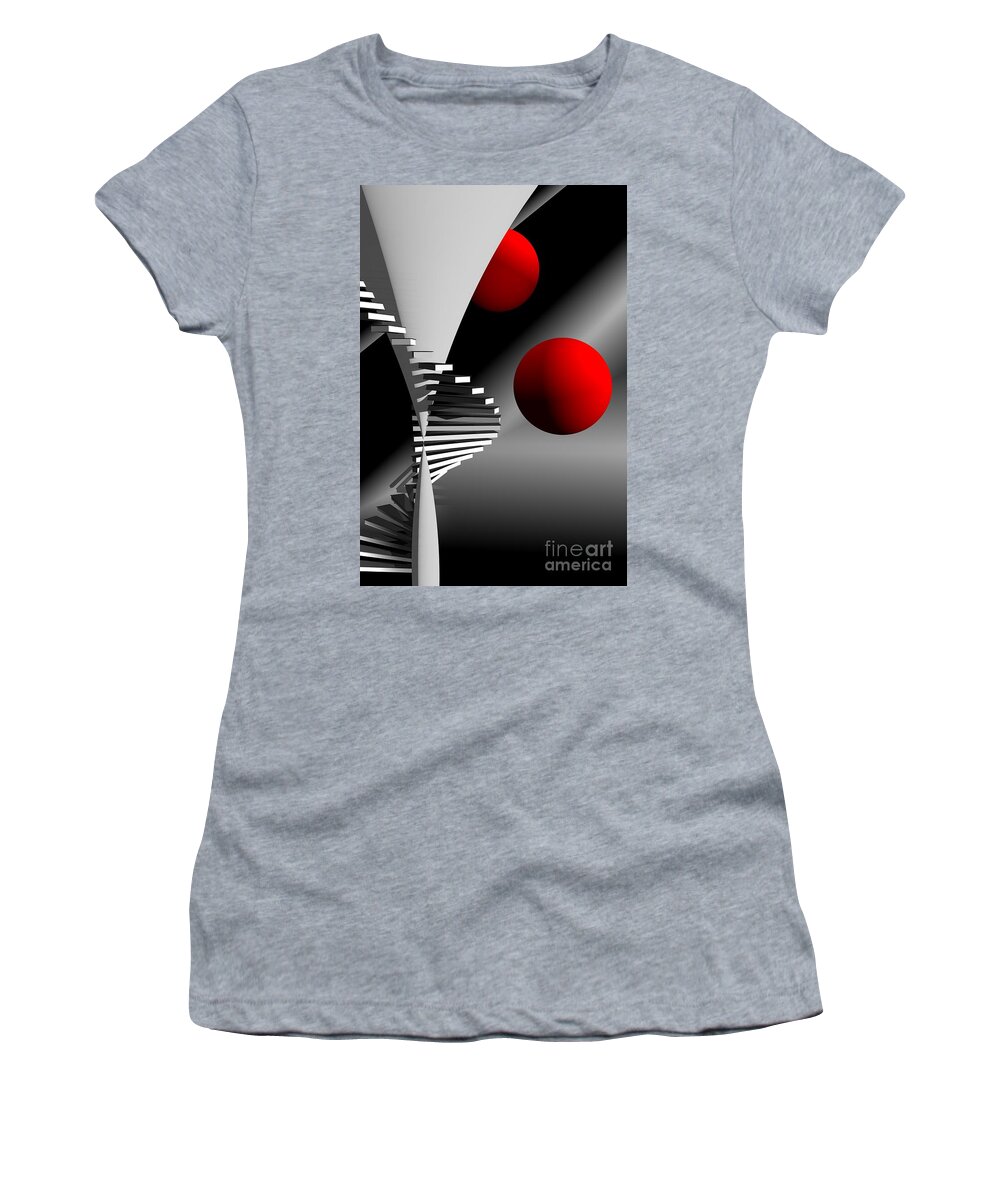 3d Women's T-Shirt featuring the digital art The Way Up by Issa Bild