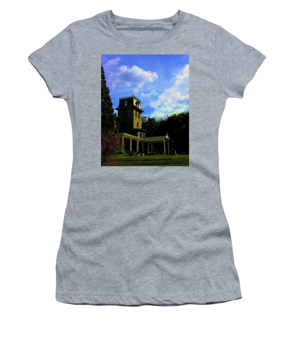 Victorian Women's T-Shirt featuring the digital art The Woodmere by Vincent Green