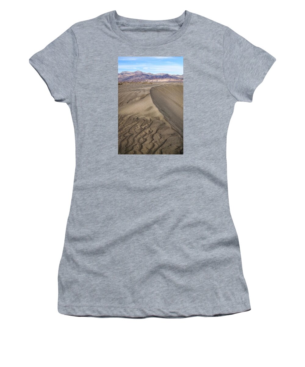 Crystal Yingling Women's T-Shirt featuring the photograph These Lines by Ghostwinds Photography