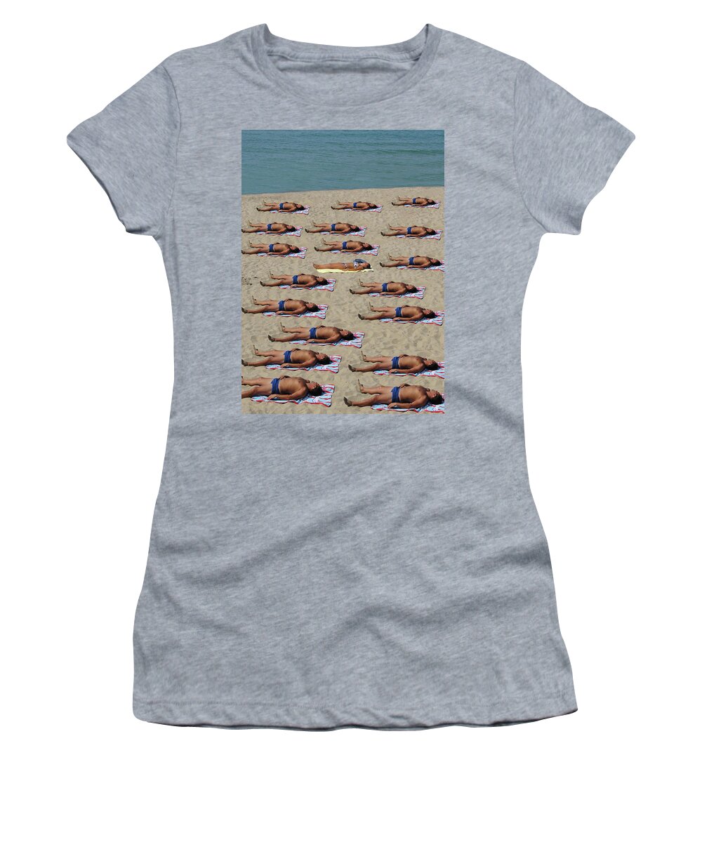 Man Women's T-Shirt featuring the digital art These Men, All The Same by Dario ASSISI