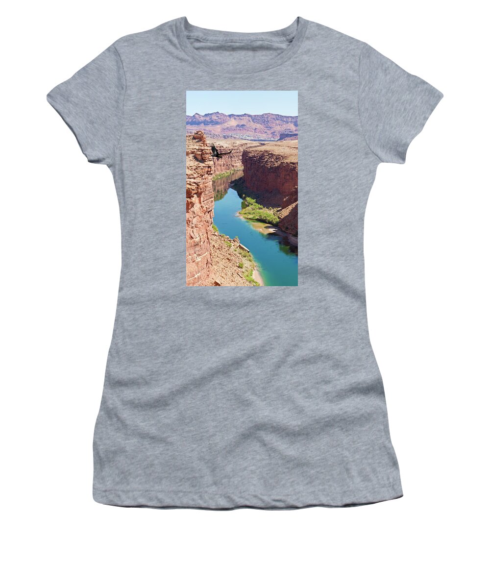 California Condor (gymnogyps Californianus) Women's T-Shirt featuring the photograph Thunderbird River Home by Daniel Hebard