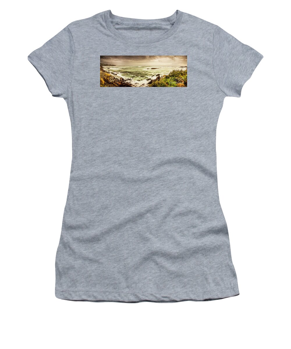 Wide Women's T-Shirt featuring the photograph Tidal vastness by Jorgo Photography