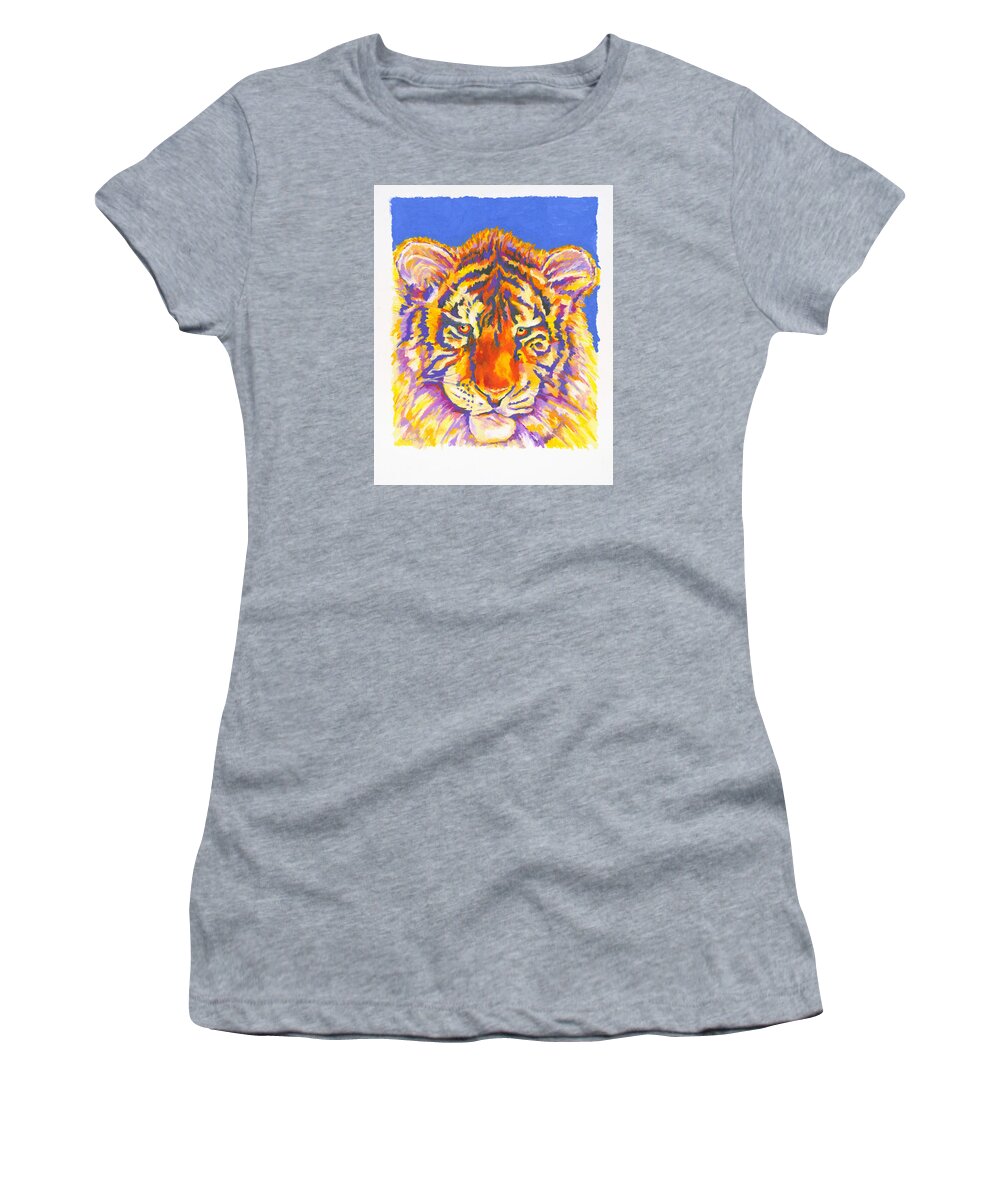 Tiger Women's T-Shirt featuring the painting Tiger by Stephen Anderson