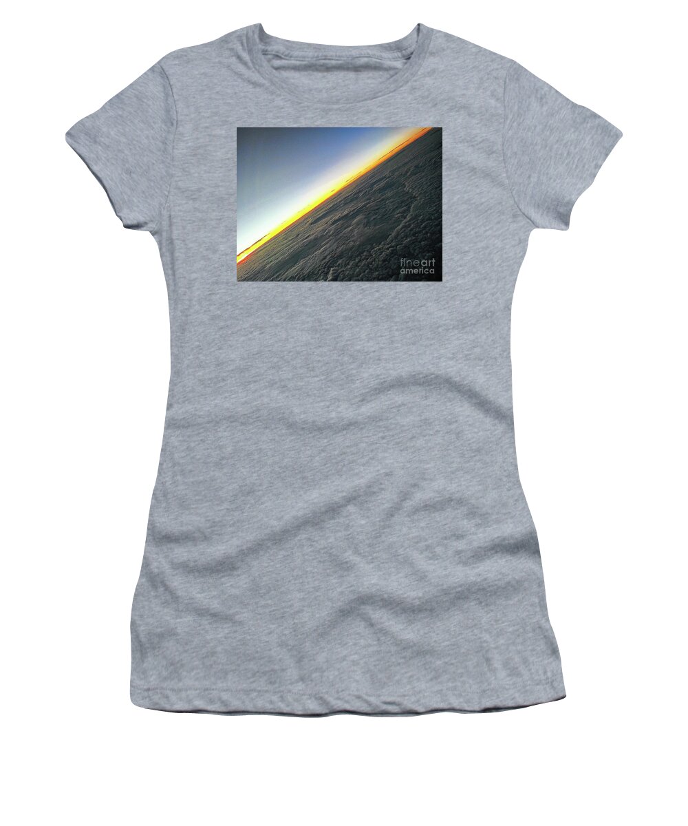 Horizon Women's T-Shirt featuring the photograph Tilt Horizon by Robert Knight