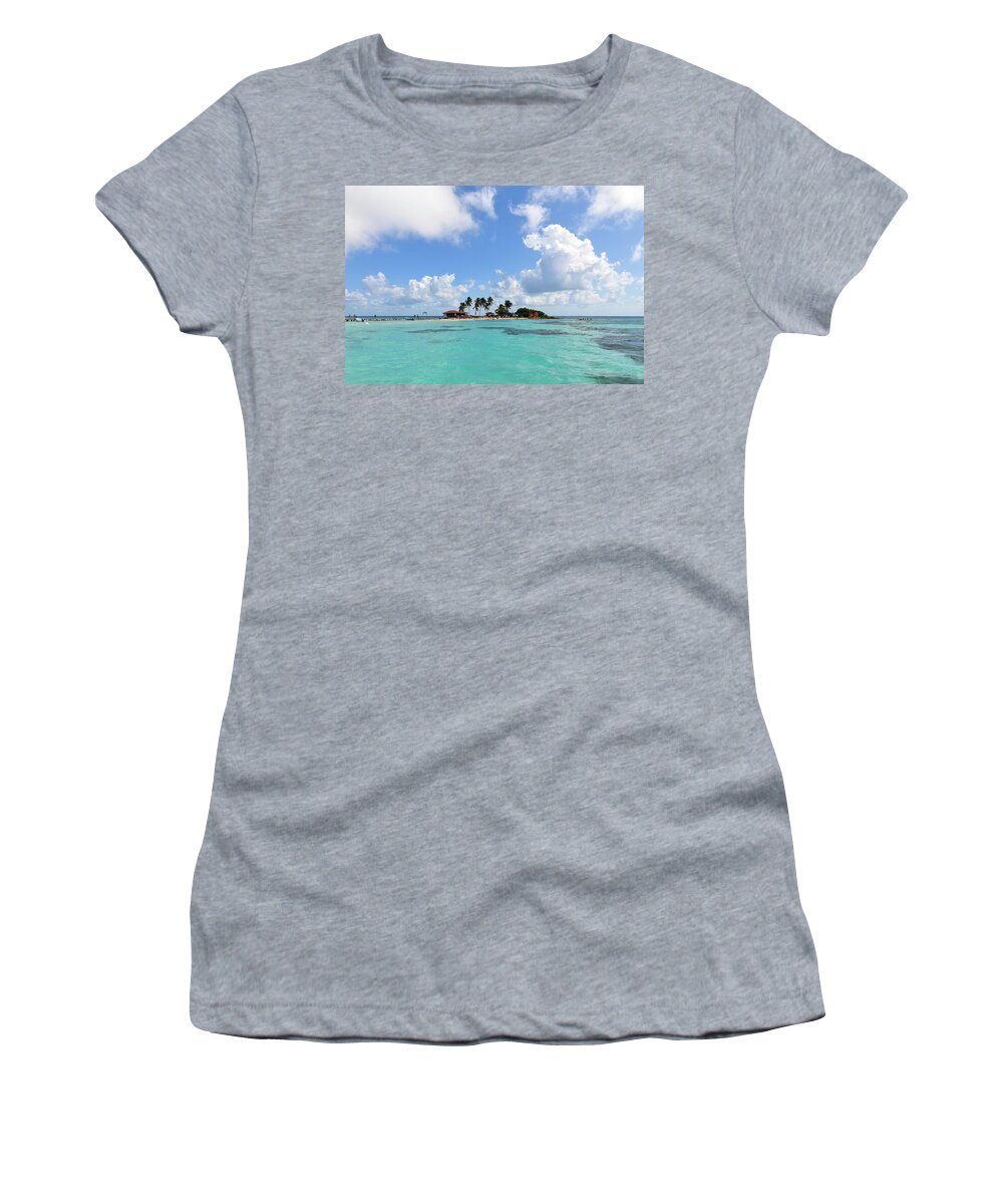 Belize Women's T-Shirt featuring the photograph Tiny Island by Joel Thai