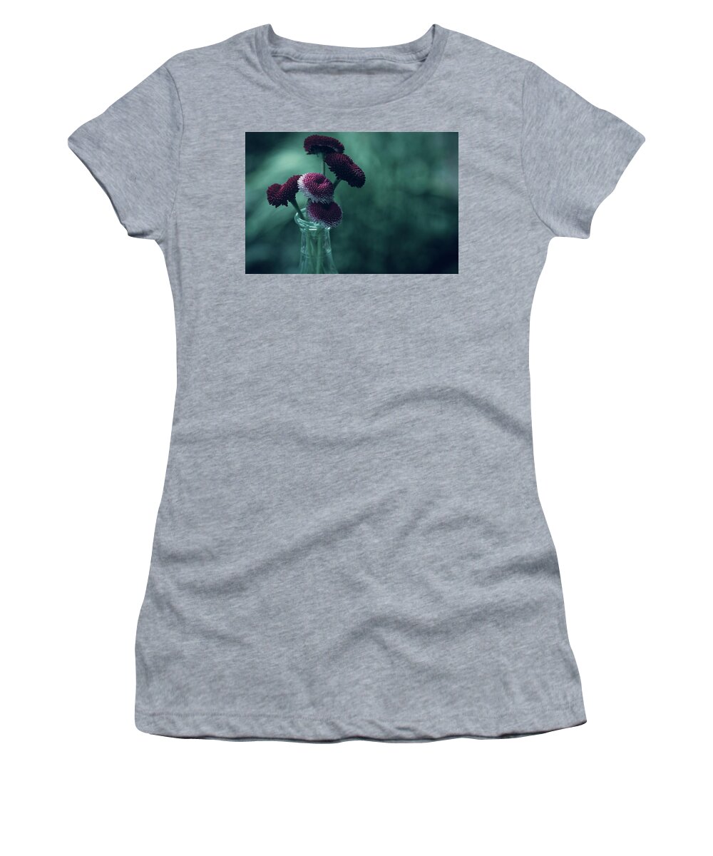 Nature Women's T-Shirt featuring the photograph Tiny Pink Bouquet by Bonnie Bruno