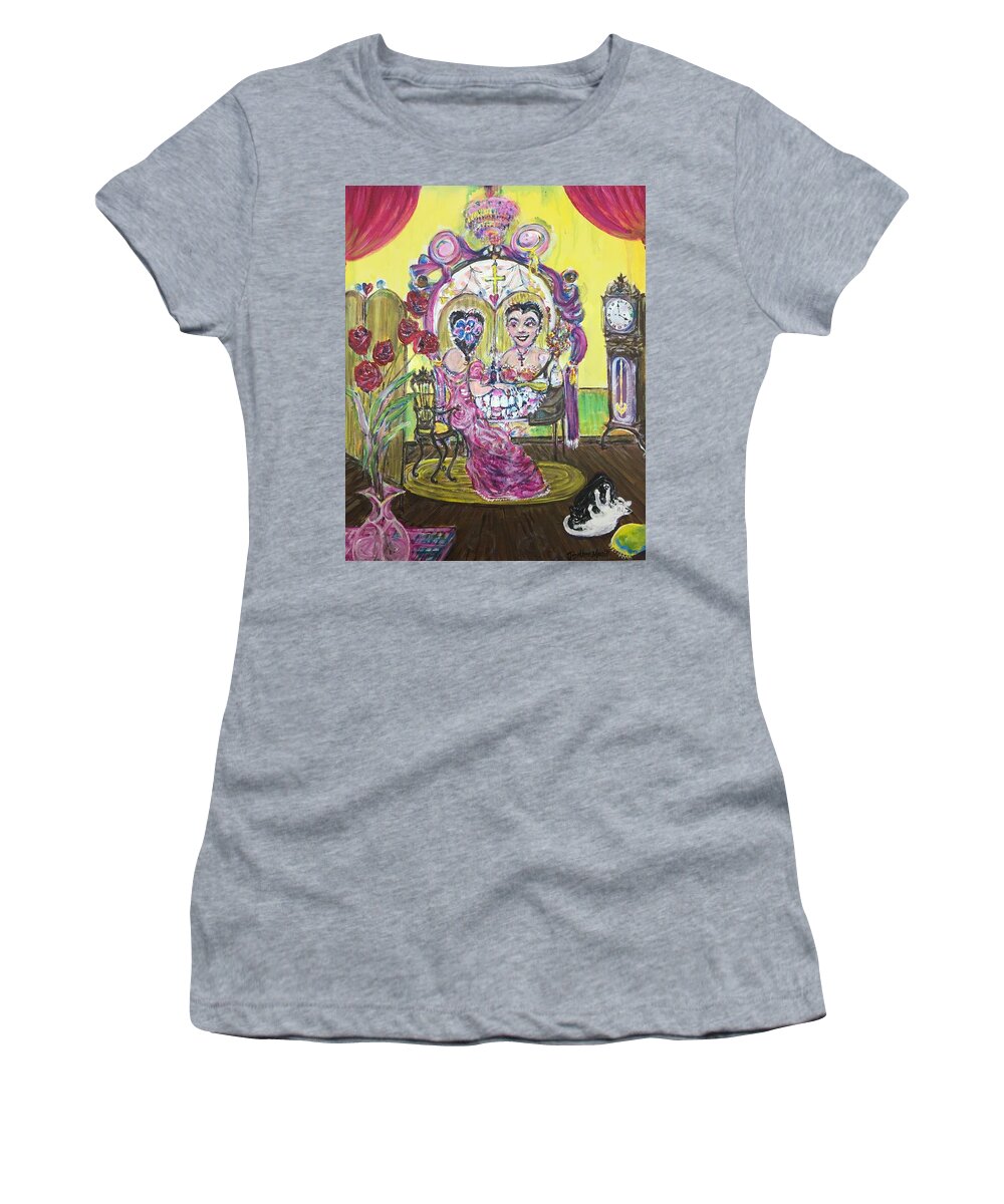 Todoesvanidad Women's T-Shirt featuring the painting Todo Es Vanidad by Jonathan Morrill