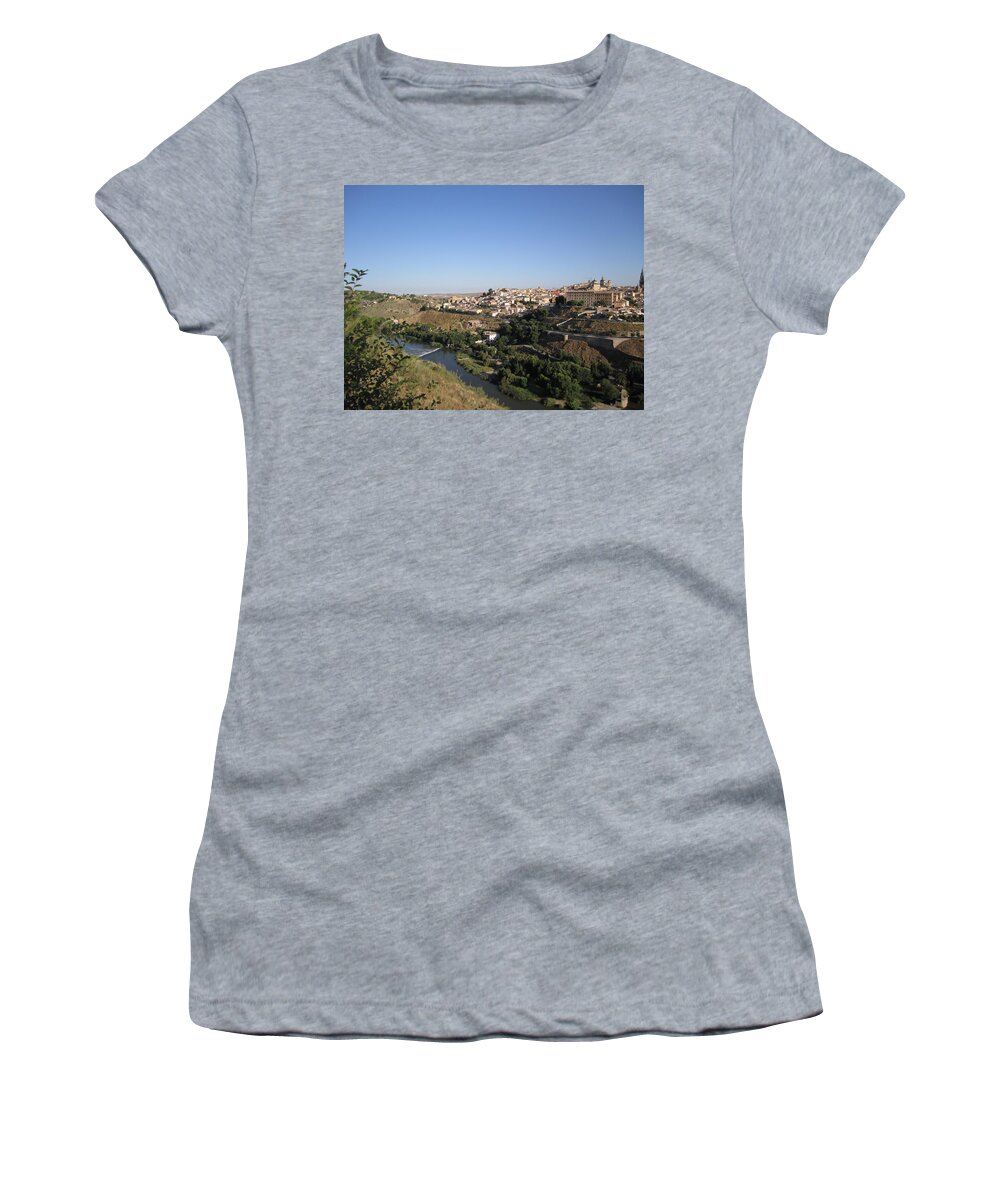 Toledo Women's T-Shirt featuring the photograph Toledo and the Country Side by John Shiron