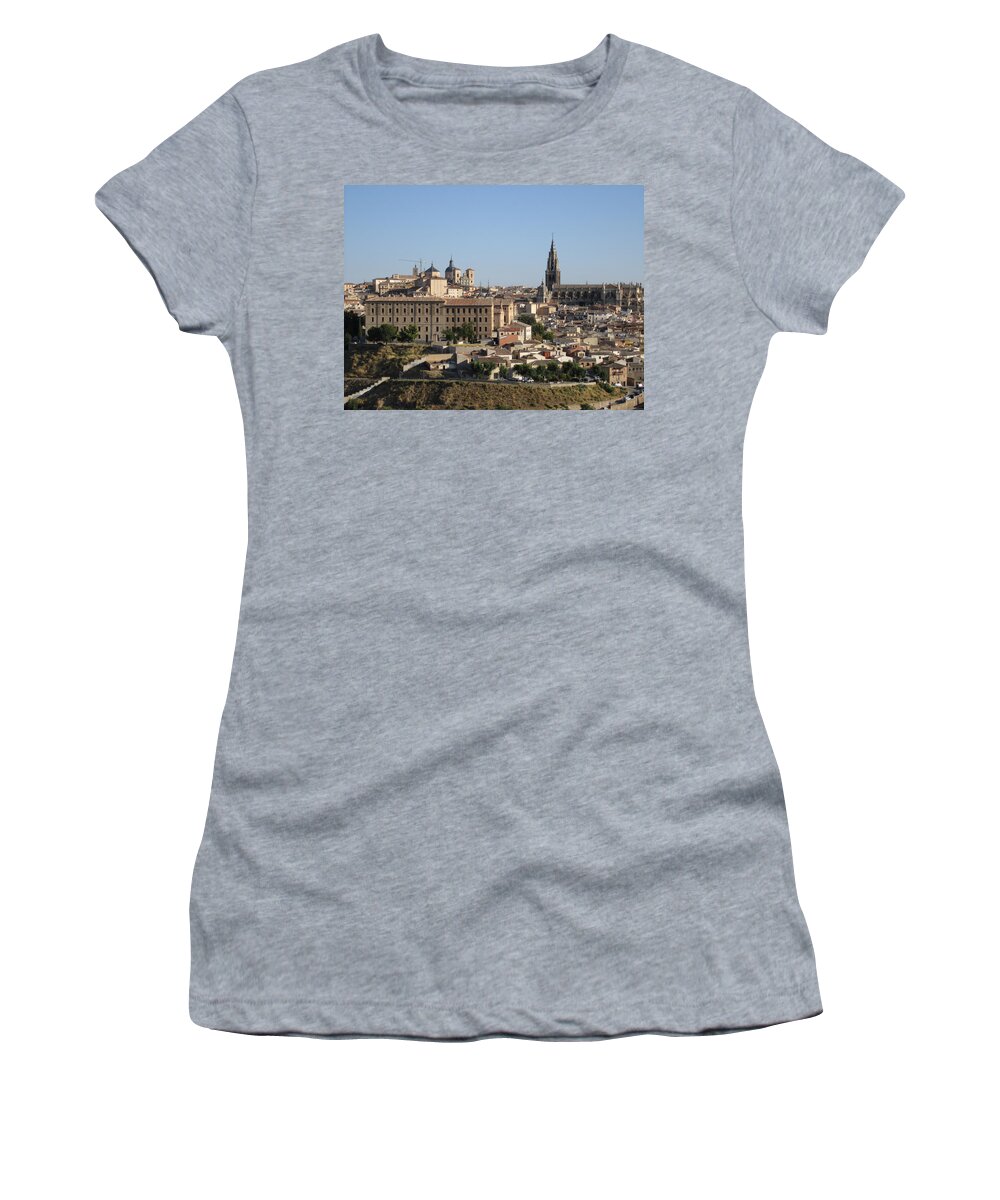 Toledo Women's T-Shirt featuring the photograph Toledo Cathedral by John Shiron