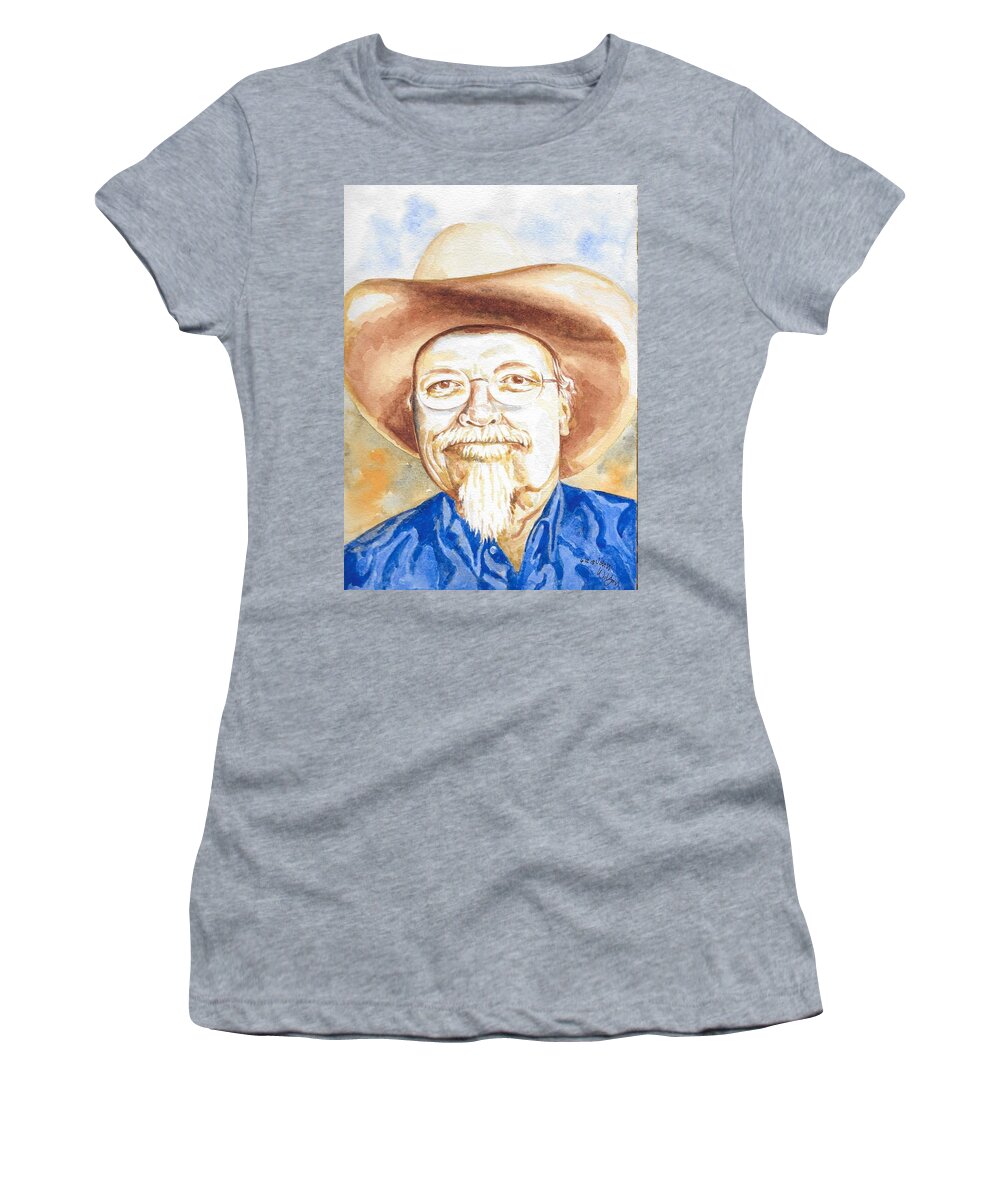  Women's T-Shirt featuring the painting Tom Fields by John Wilson