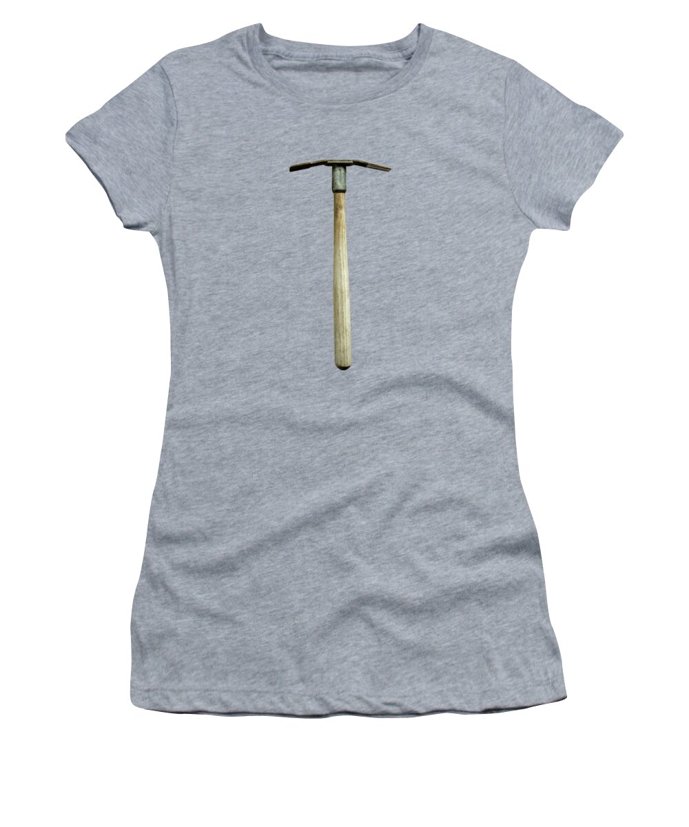 Art Women's T-Shirt featuring the photograph Tools On Wood 16 on BW by YoPedro