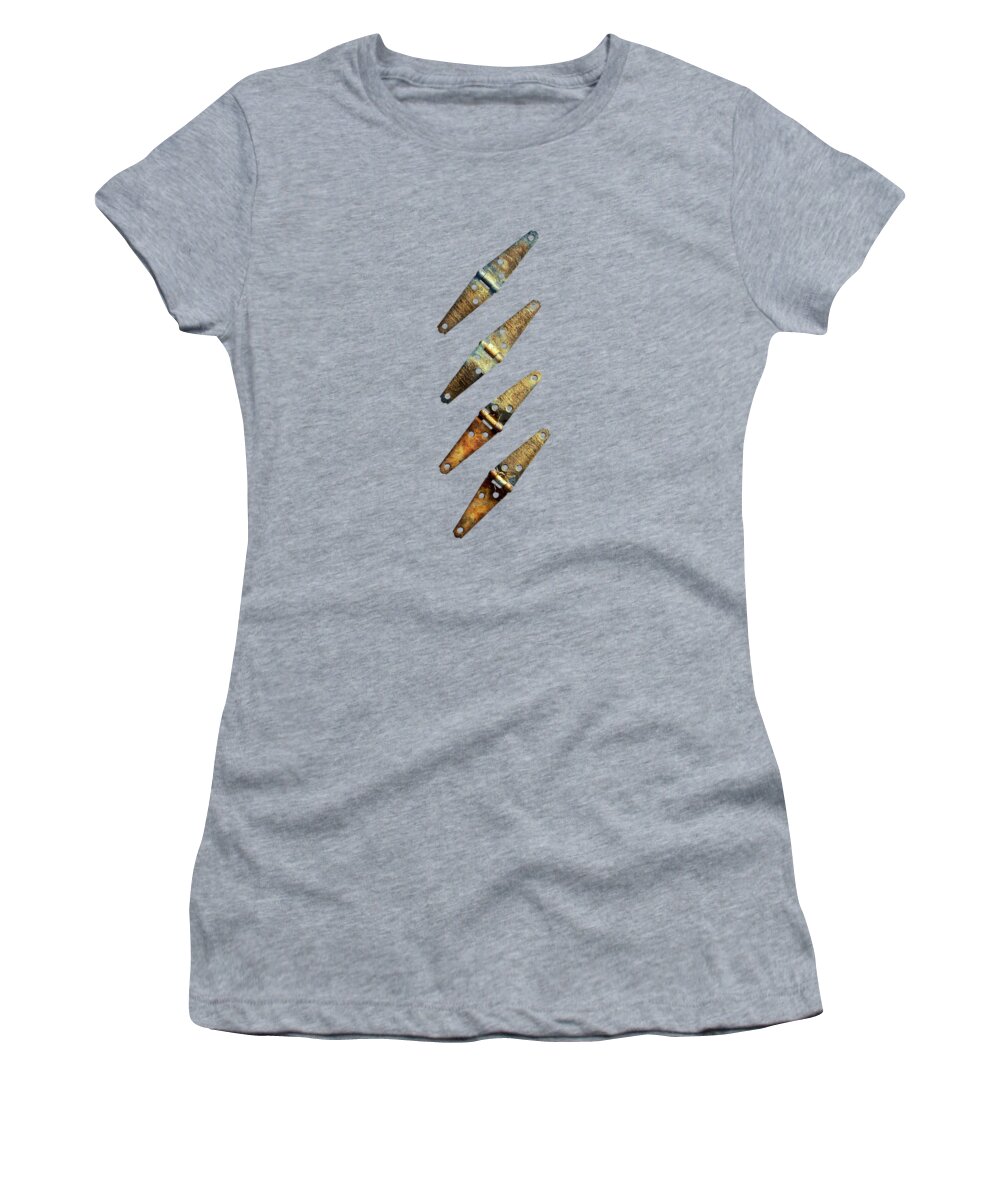 Art Women's T-Shirt featuring the photograph Tools On Wood 45 BW by YoPedro