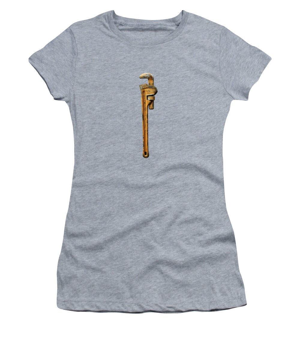 Antique Women's T-Shirt featuring the photograph Tools On Wood 60 by YoPedro