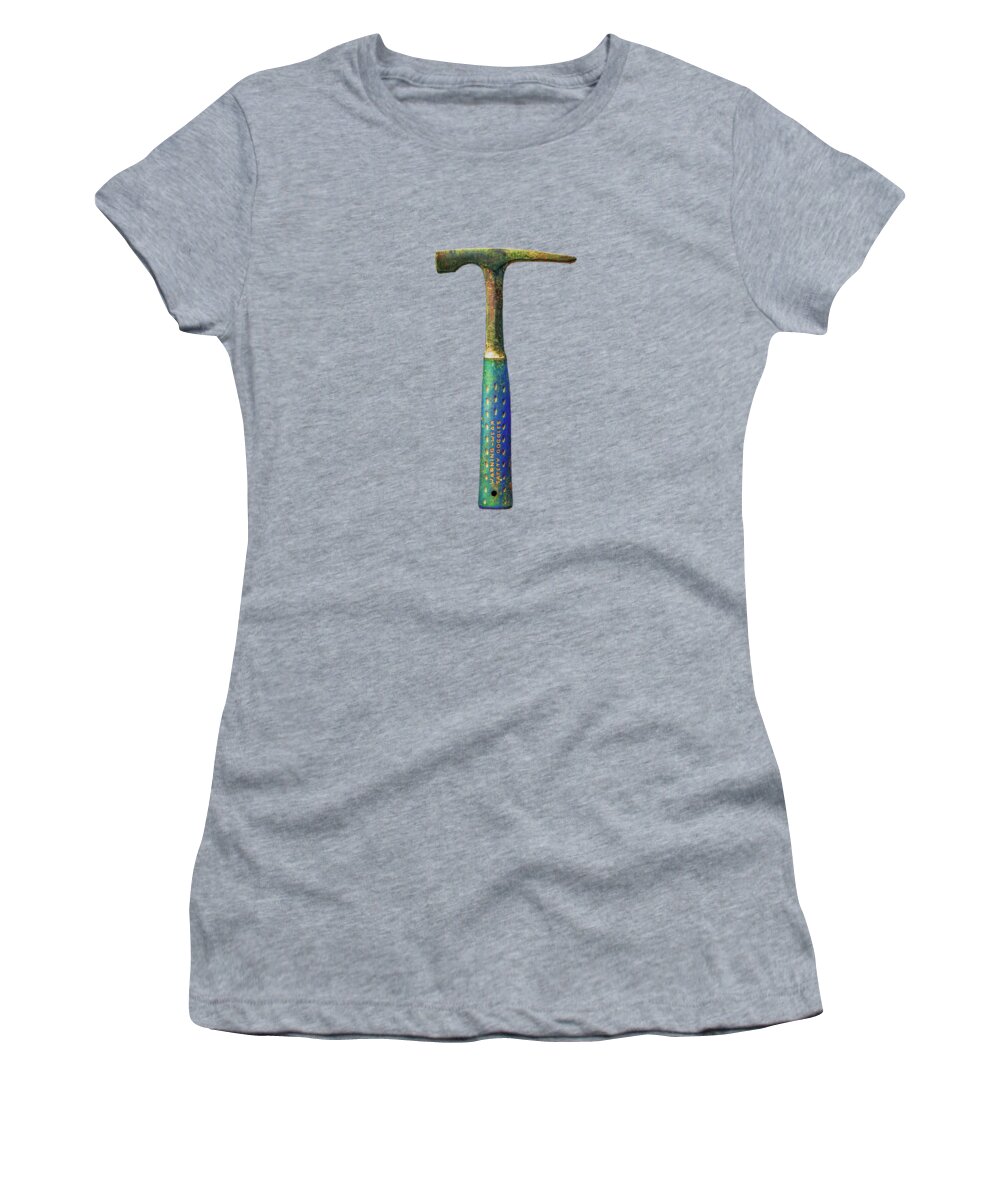 Brick Women's T-Shirt featuring the photograph Tools On Wood 63 by YoPedro