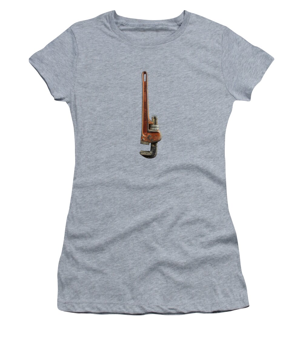 Antique Women's T-Shirt featuring the photograph Tools On Wood 70 by YoPedro