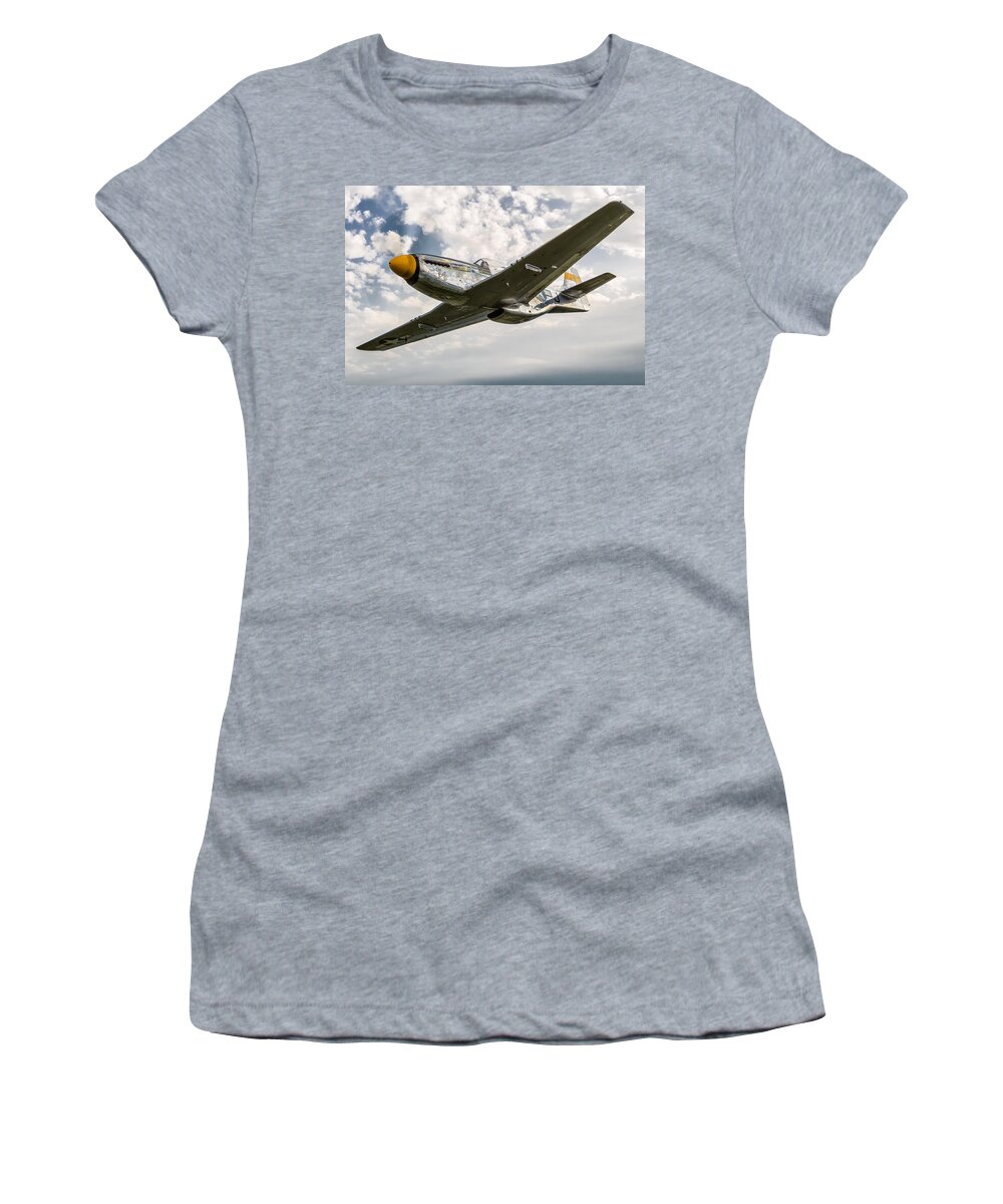 A2a Women's T-Shirt featuring the photograph Top Cover by Jay Beckman