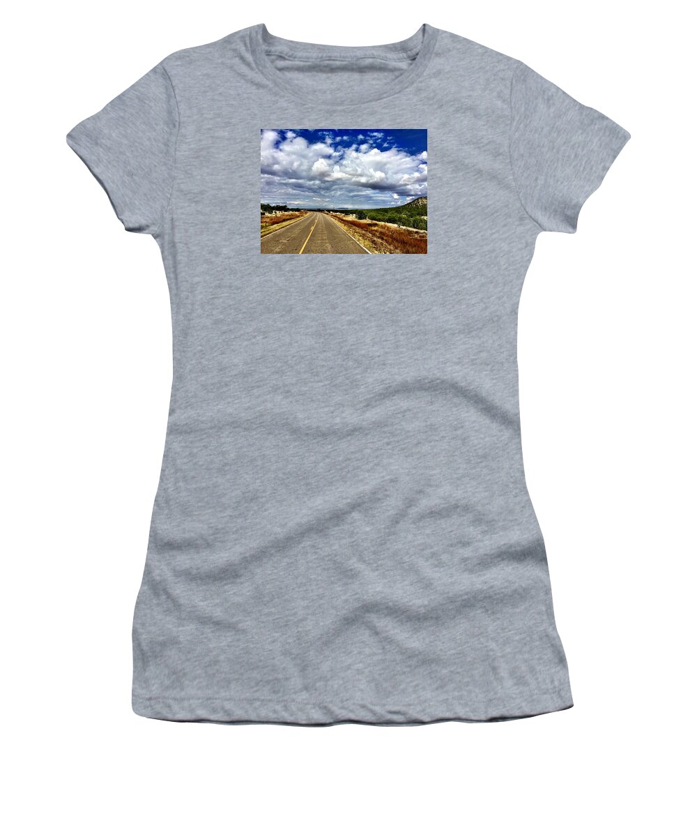 Clouds Women's T-Shirt featuring the photograph Torrance County Clouds by Brad Hodges