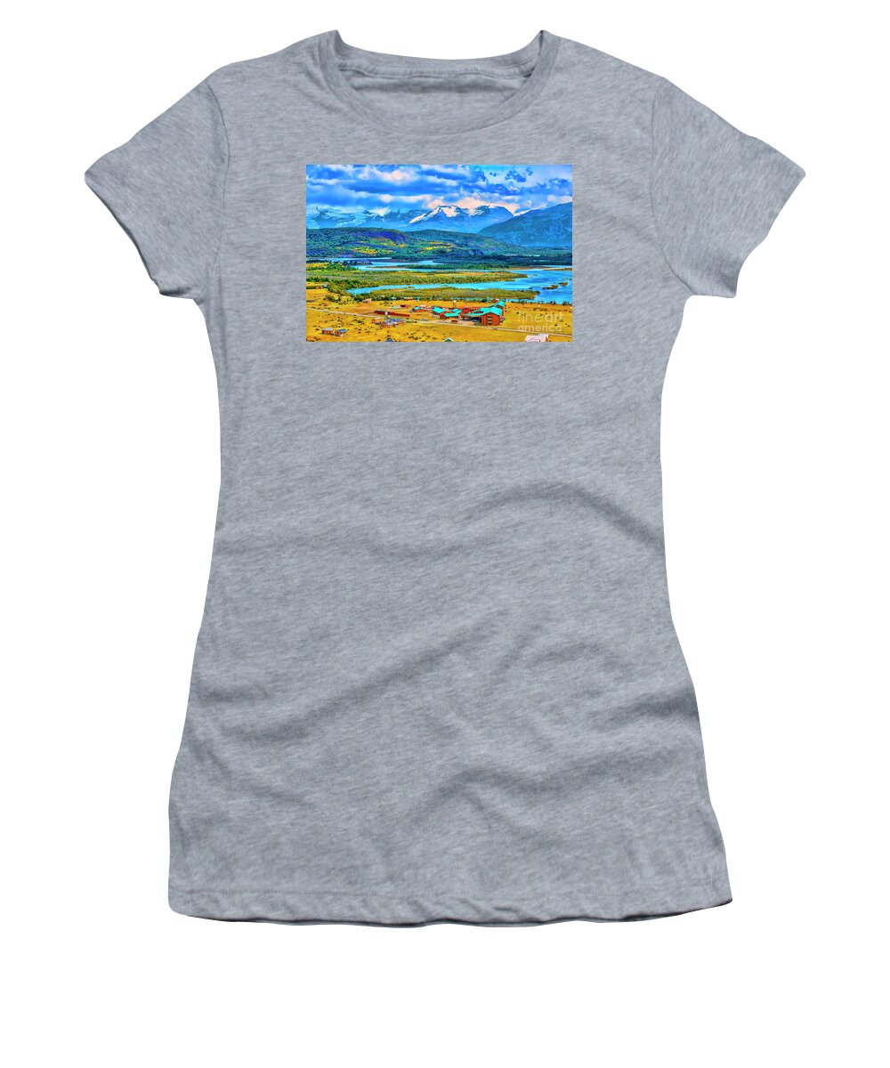 Chile Torres National Park Women's T-Shirt featuring the photograph Torres Hotel by Rick Bragan