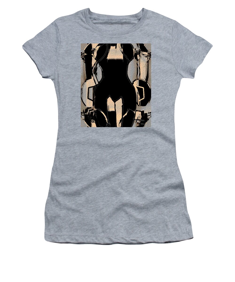 Torso Women's T-Shirt featuring the mixed media Torso by Natalie Holland