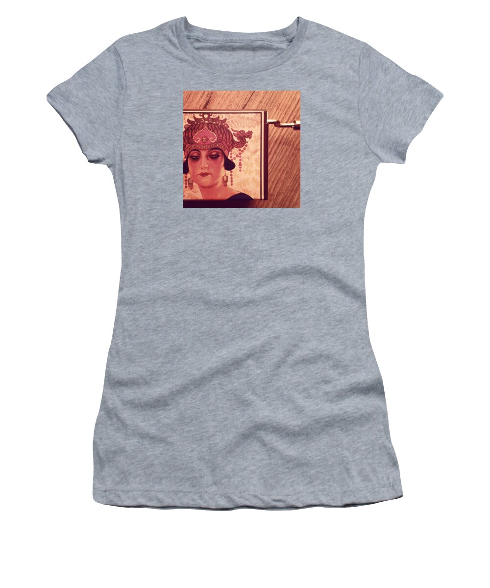 Art Women's T-Shirt featuring the photograph Puccini In A Box by Lidia Apostol