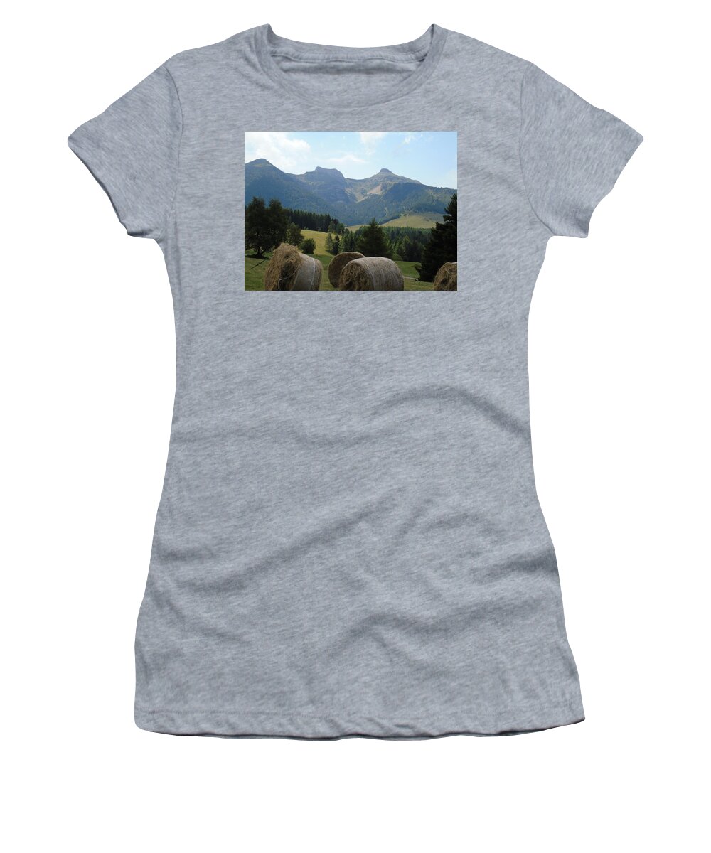 Mountain Women's T-Shirt featuring the photograph Tre Cime by Yohana Negusse