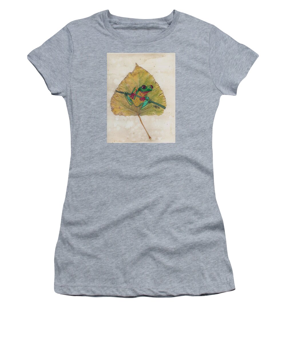 Wildlife Women's T-Shirt featuring the painting Tree Frog by Ralph Root