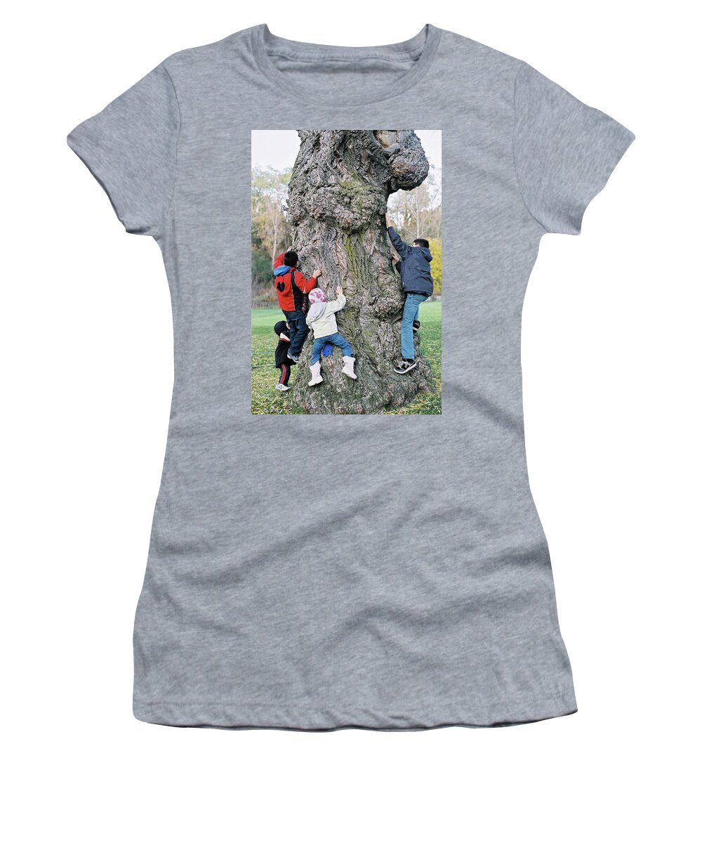 Marwan George Khoury Women's T-Shirt featuring the photograph Tree Urchins by Marwan George Khoury