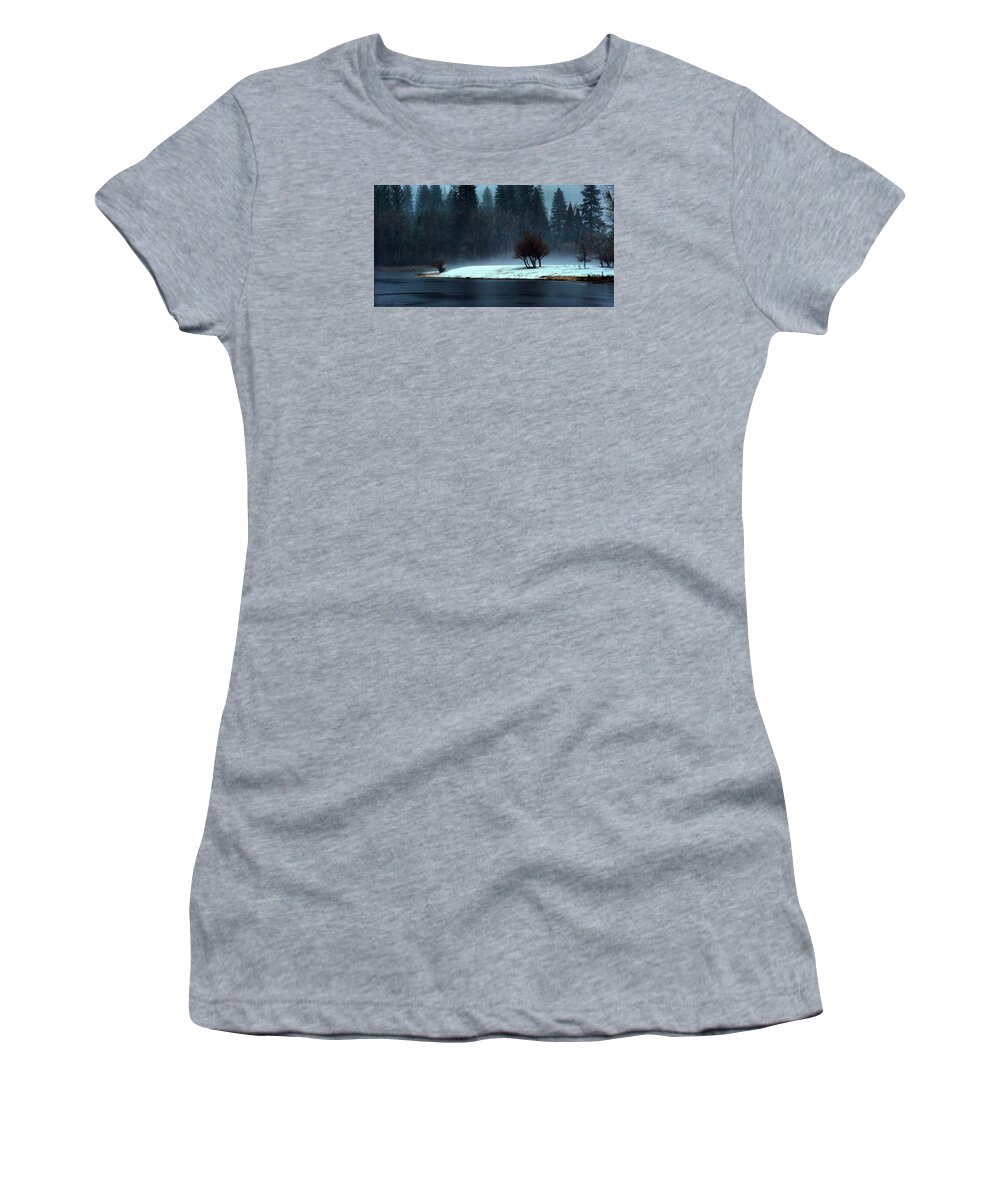 Trees Women's T-Shirt featuring the photograph Trees on Point by Josephine Buschman