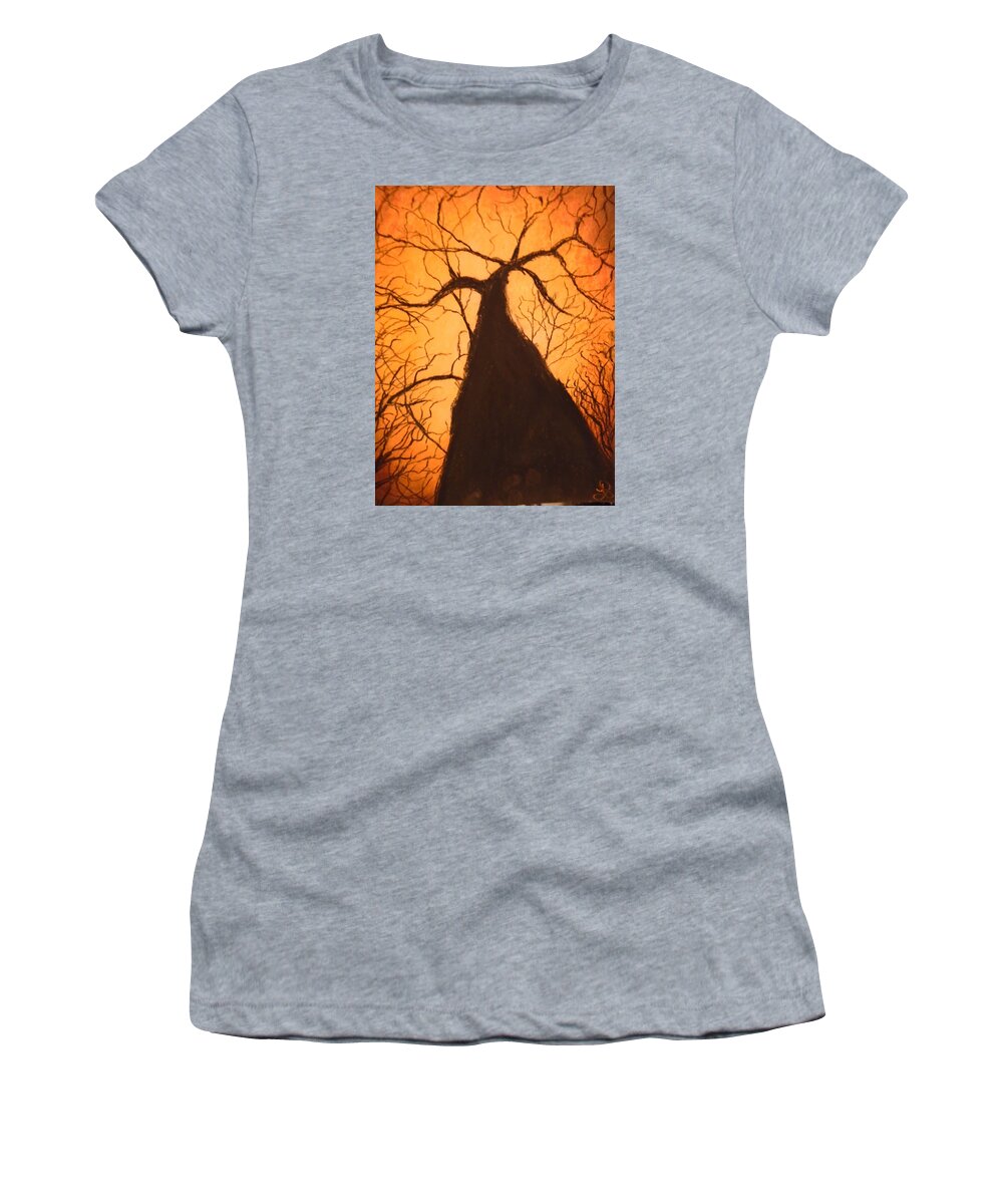 Forest Women's T-Shirt featuring the drawing Tree's Unite by Jen Shearer